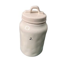 Rae Dunn Number 2 Dimpled Canister Hard to find